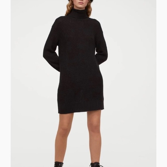 Long Sleeve Turtle Neck Dress - Picture 1 of 2